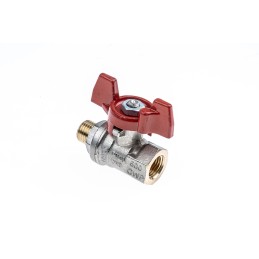 1 pcs - RS PRO Brass Full Bore, 2 Way, Ball Valve, BSPP 1/4in, 40 - 30bar Operating Pressure