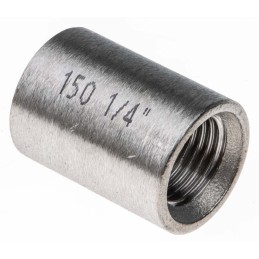 1 pcs - RS PRO Stainless Steel Pipe Fitting Socket, Female G 1/4in x Female G 1/4in