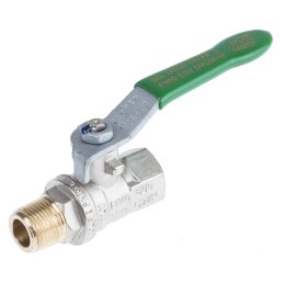 1 pcs - RS PRO Brass Full Bore, 2 Way, Ball Valve, BSPP 3/8in