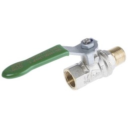 1 pcs - RS PRO Brass Full Bore, 2 Way, Ball Valve, BSPP 3/8in