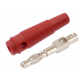 Insulated lamella banana plug 4mm WB411 24A RT