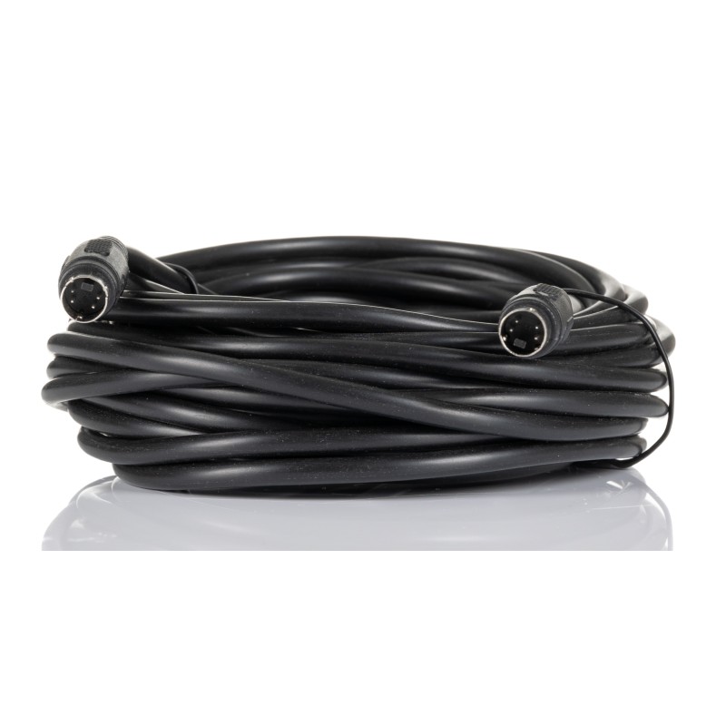 1 pcs - RS PRO Male 4 Pin mini-DIN to Male 4 Pin mini-DIN Black DIN Cable 10m