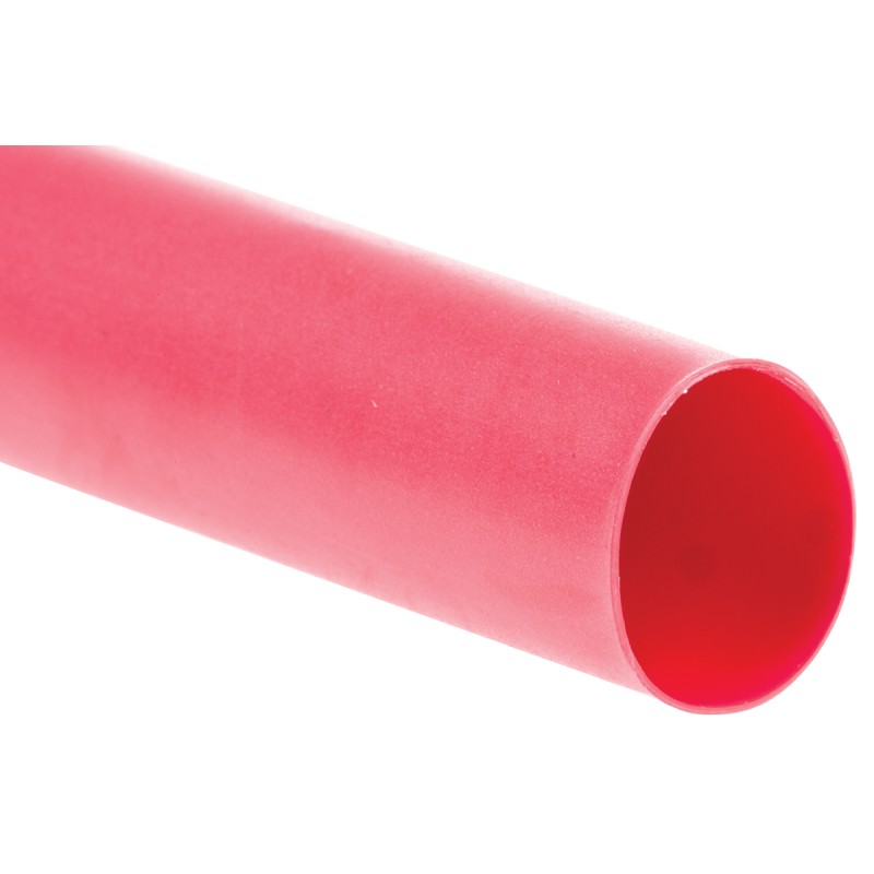 1 pcs - TE Connectivity Adhesive Lined Heat Shrink Tubing, Red 12mm Sleeve Dia. x 1.2m Length 4:1 Ratio, ATUM Series