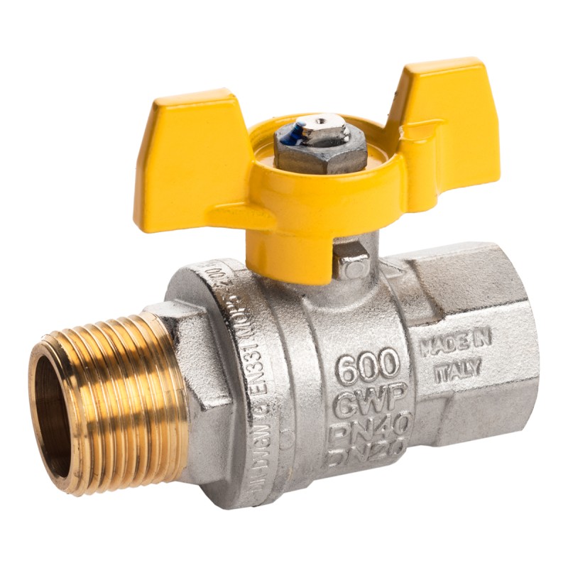 1 pcs - RS PRO Brass Full Bore, 2 Way, Ball Valve, BSPP 3/4in, 40 - 30bar Operating Pressure
