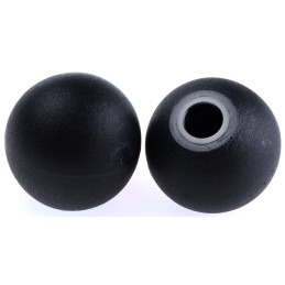 10 pcs - RS PRO Black Duroplast Ball Clamping Knob, M10, Unthreaded Hole