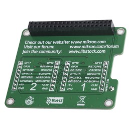 1 pcs - MikroElektronika Pi 2 click Shield for Raspberry Pi