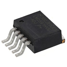 1 pcs - Texas Instruments, LM2591HVS-ADJ/NOPB Step-Down Switching Regulator, 1-Channel 1A Adjustable 5-Pin, D2PAK