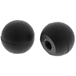 10 pcs - RS PRO Black Ball Clamping Knob, M4, Threaded Hole