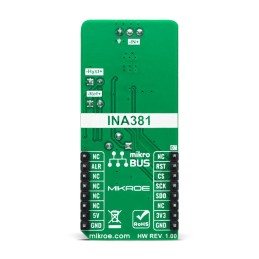 1 pcs - MikroElektronika MIKROE-4953, Current 5 Click Current Sensor Add On Board for mikroBUS socket for INA381