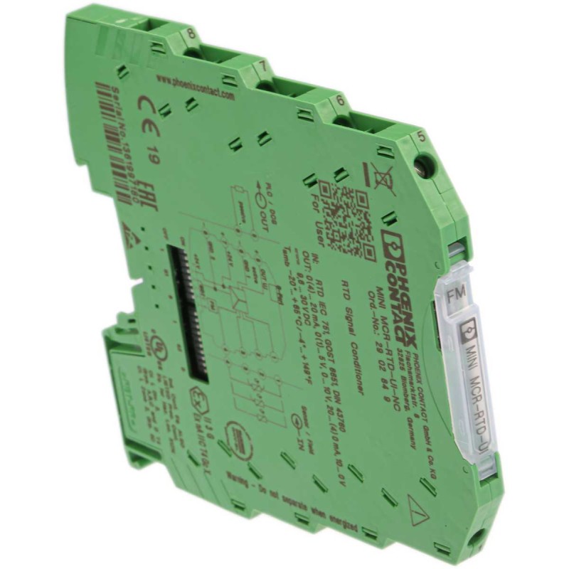 1 pcs - Phoenix Contact 3RS7025 Series Signal Conditioner, RTD Input, Current, Voltage Output, 9.6 - 30V dc Supply, ATEX