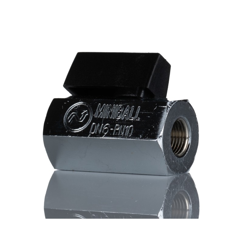 1 pcs - Norgren Nickel Plated Brass Reduced Bore, 2 Way, Ball Valve, G 1/8mm, -0.4 - 10bar Operating Pressure