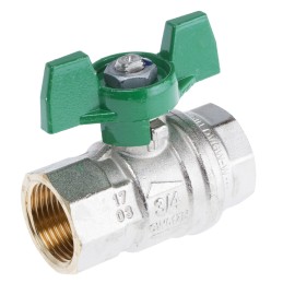1 pcs - RS PRO Brass Full Bore, 2 Way, Ball Valve, BSPP 3/4in