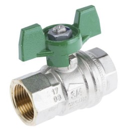 1 pcs - RS PRO Brass Full Bore, 2 Way, Ball Valve, BSPP 3/4in