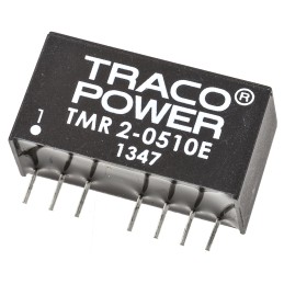 1 pcs - TRACOPOWER TMR 2E DC-DC Converter, 3.3V dc/ 500mA Output, 4.5 - 9 V dc Input, 2W, Through Hole, +85°C Max Temp