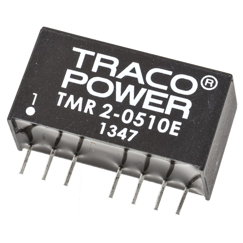 1 pcs - TRACOPOWER TMR 2E DC-DC Converter, 3.3V dc/ 500mA Output, 4.5 - 9 V dc Input, 2W, Through Hole, +85°C Max Temp