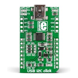 1 pcs - MikroElektronika USB 12C click MCP2221 Development Kit for MikroBUS MIKROE-1985