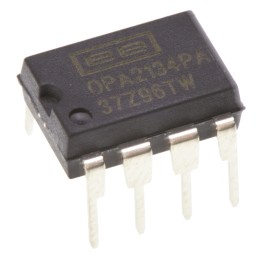 1 pcs - Texas Instruments, 2-Channel, 8-Pin PDIP OPA2134PA