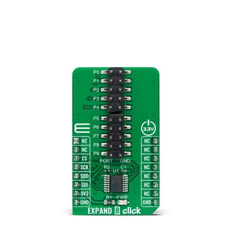 1 pcs - MikroElektronika EXPAND 7 Click MAX7317 Sensor Add-On Board for Industrial Contollers MIKROE-4442