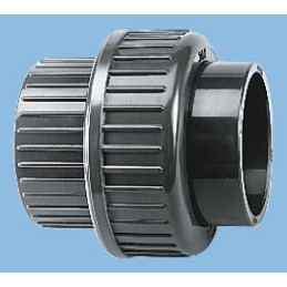 1 pcs - Georg Fischer Straight Union PVC Pipe Fitting, 25mm