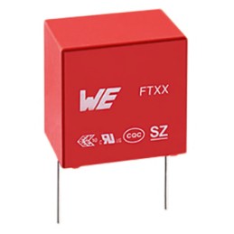 50 pcs - Wurth Elektronik WCAP-FTXX Metallised Polypropylene Film Capacitor, 310V ac, ±10%, 12nF