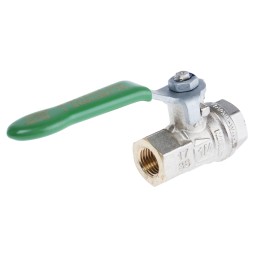 1 pcs - RS PRO Brass Full Bore, 2 Way, Ball Valve, BSPP 1/4in, 40bar Operating Pressure