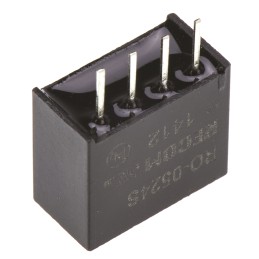 1 pcs - Recom RO DC-DC Converter, 24V dc/ 42mA Output, 4.5 - 5.5 V dc Input, 1W, Through Hole, +85°C Max Temp -40°C Min