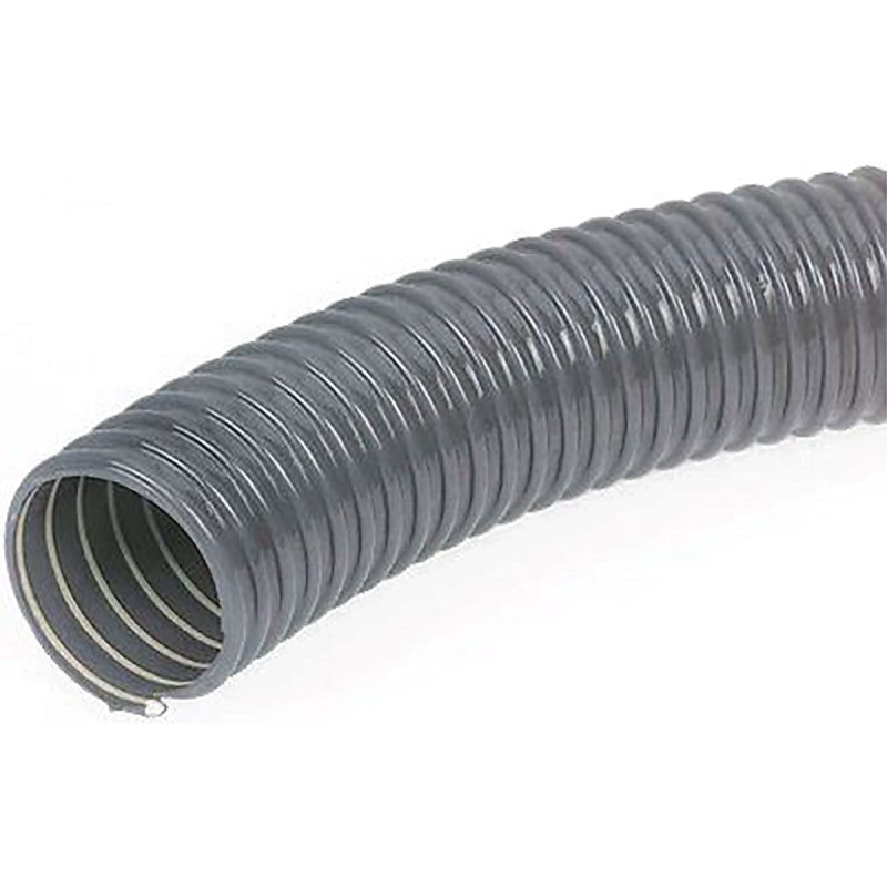1 pcs - Merlett Plastics Grey PVC Flexible Ducting, 10m, 100mm Bend Radius