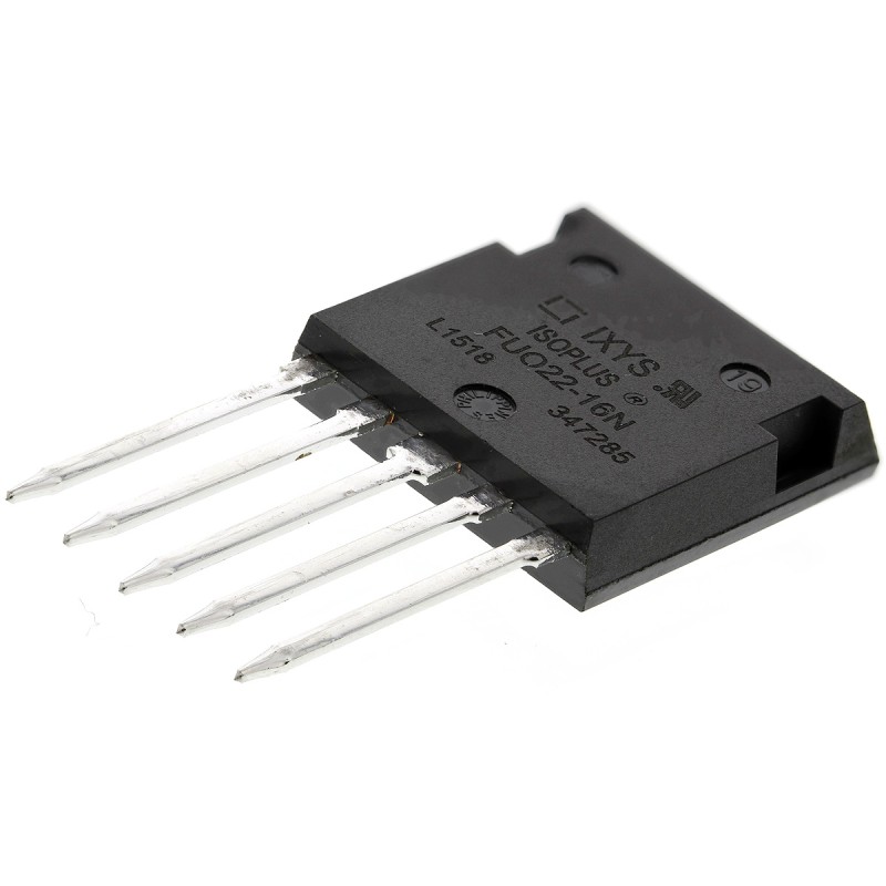1 pcs - IXYS Bridge Rectifier, 28A, 1600V, 3-phase, 5-Pin