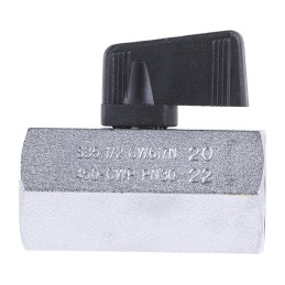 1 pcs - RS PRO Chrome Plated Brass Hydraulic Ball Valve G 1/2