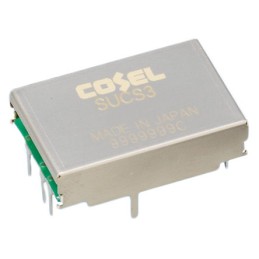 1 pcs - Cosel DC-DC Converter, 3.3V dc/ 600mA Output, 4.5 - 9 V dc Input, 3W, Through Hole, +85°C Max Temp -40°C Min Temp