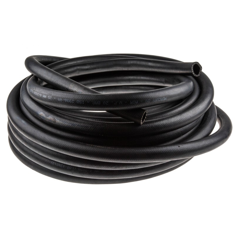 1 pcs - RS PRO Hose Pipe, NBR, 25mm ID, 36mm OD, Black, 25m