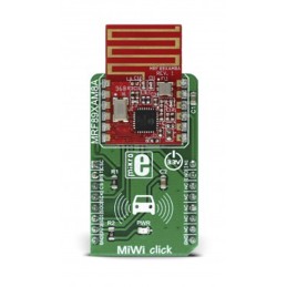 1 pcs - MikroElektronika MiWi click MRF89XAM8A for Alarms, Applications for Remote Keyless Access, Data Loggers, Developing