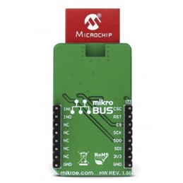 1 pcs - MikroElektronika MiWi click MRF89XAM8A for Alarms, Applications for Remote Keyless Access, Data Loggers, Developing