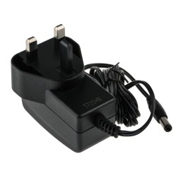 1 pcs - RS PRO 12W Plug-In AC/DC Adapter 12V dc Output, 1A Output