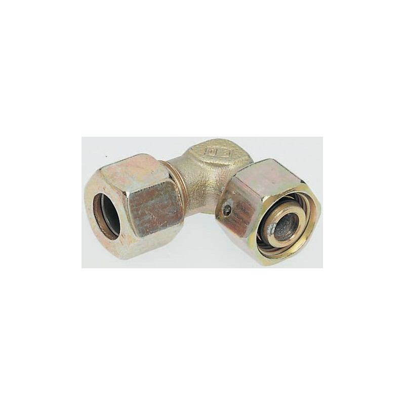 1 pcs - Parker Zinc Plated & Passivated Hydraulic Elbow Compression Tube Fitting, EW12SCF