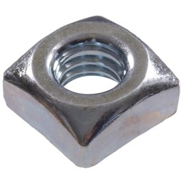 100 pcs - RS PRO 1/4-20in Steel Square Nuts Mild Steel, Zinc Finish