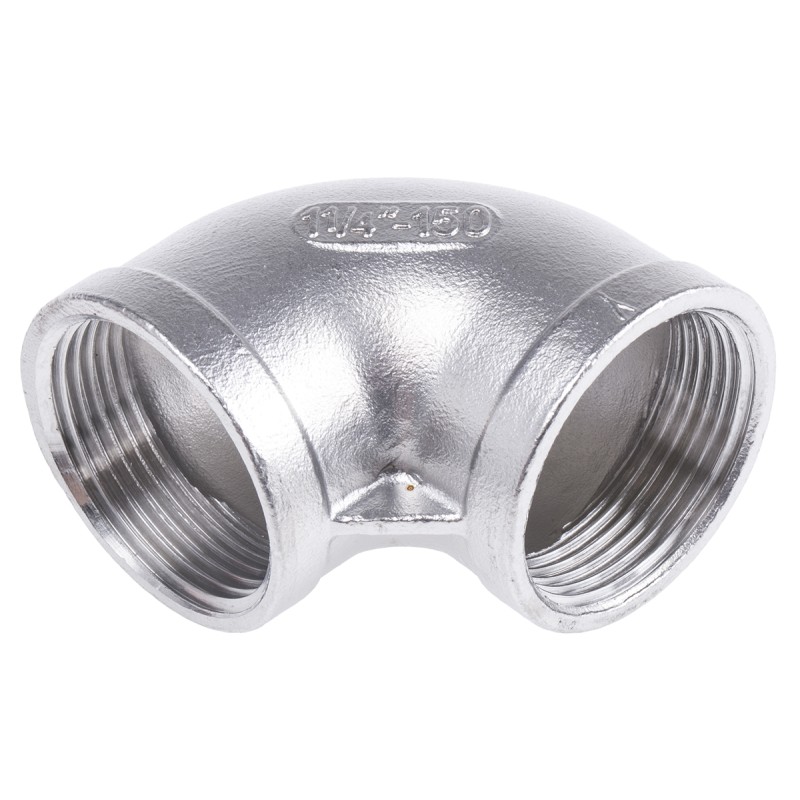 1 pcs - RS PRO Stainless Steel Pipe Fitting, 90° Circular Elbow, Female G 1-1/4in x Female G 1-1/4in