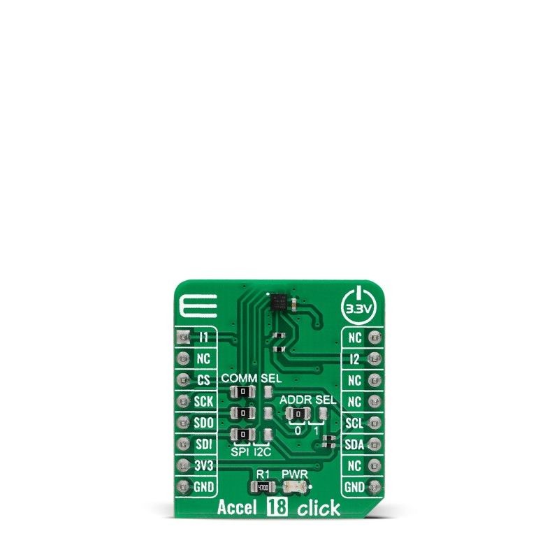 1 pcs - MikroElektronika Accel 18 Click Accelerometer Add On Board for MC3419 mikroBUS socket