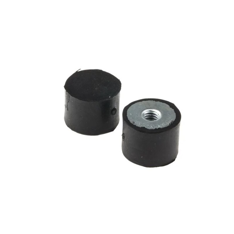 100 pcs - FIBET M6 Anti Vibration Mount, Female Buffer Foot
