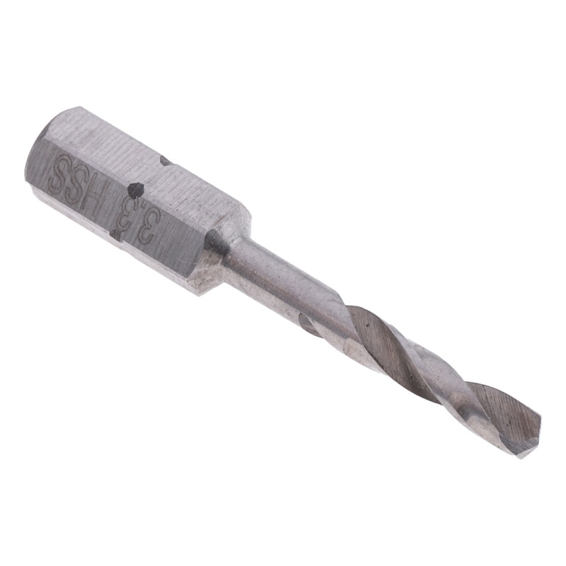 1 pcs - RS PRO HSS Twist Drill Bit, 3.3mm Diameter, 40 mm Overall