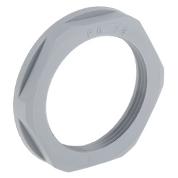 5 pcs - Lapp Grey Fibreglass PA Cable Gland Locknut, PG29 Thread, IP68