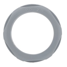 5 pcs - Lapp Grey Fibreglass PA Cable Gland Locknut, PG29 Thread, IP68