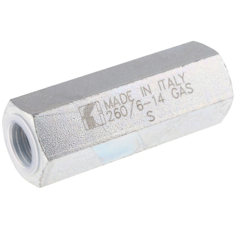 1 pcs - RS PRO Steel Single Inline Mounting, Hydraulic Check Valve, G 1/4, 15L/min