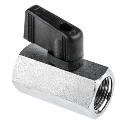 1 pcs - RS PRO Chrome Plated Brass Hydraulic Ball Valve G 3/8