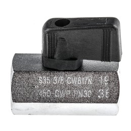 1 pcs - RS PRO Chrome Plated Brass Hydraulic Ball Valve G 3/8