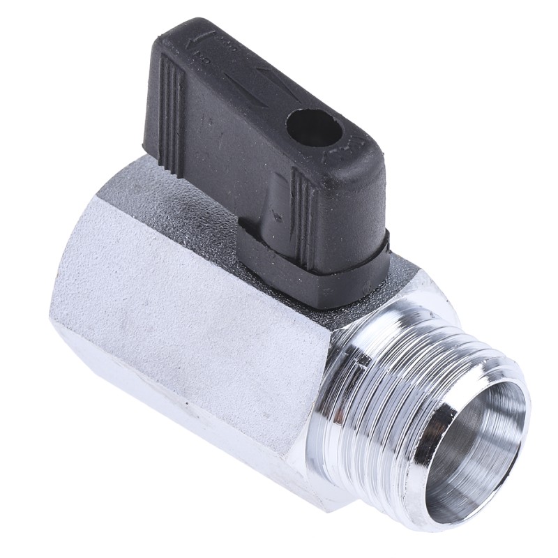 1 pcs - RS PRO Chrome Plated Brass Hydraulic Ball Valve G 1/2