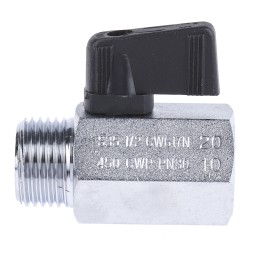 1 pcs - RS PRO Chrome Plated Brass Hydraulic Ball Valve G 1/2