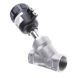 1 pcs - Burkert Angle type Pneumatic Actuated Valve, G 1-1/2in, 16 bar