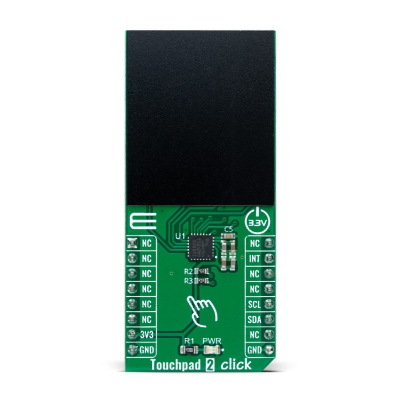 1 pcs - MikroElektronika Touchpad 2 Click Capacitive Touch Add On Board for IQS525 for mikroBUS socket