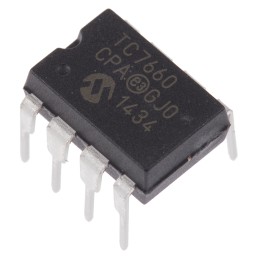 1 pcs - Microchip TC7660CPA, 1 Charge Pump, Regulator, 1.5 - 10 V 8-Pin, PDIP